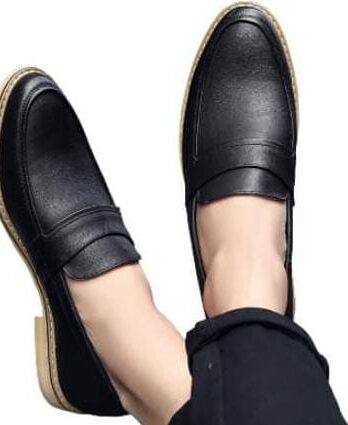 Chaussure mocassin semelle gris